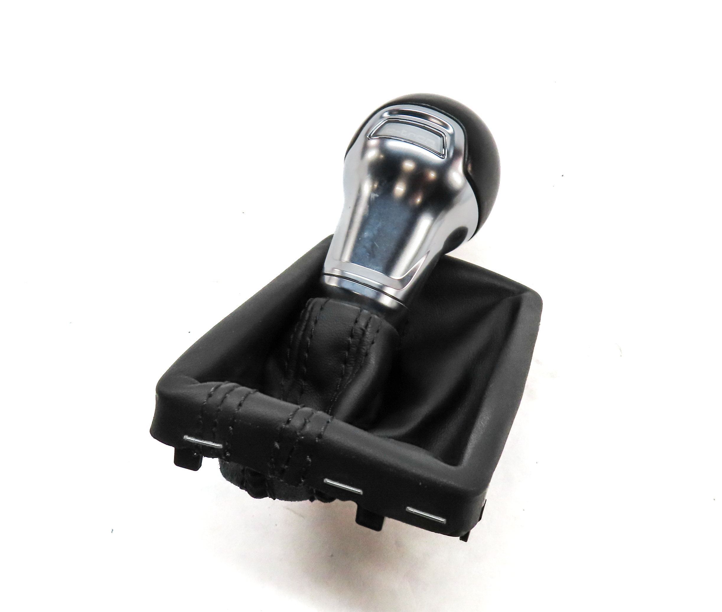 2017 AUDI A3 E-TRON (8V) AUTOMATIC AUTO SHIFT SHIFTER KNOB w/BOOT (BLACK) — exact item pictured